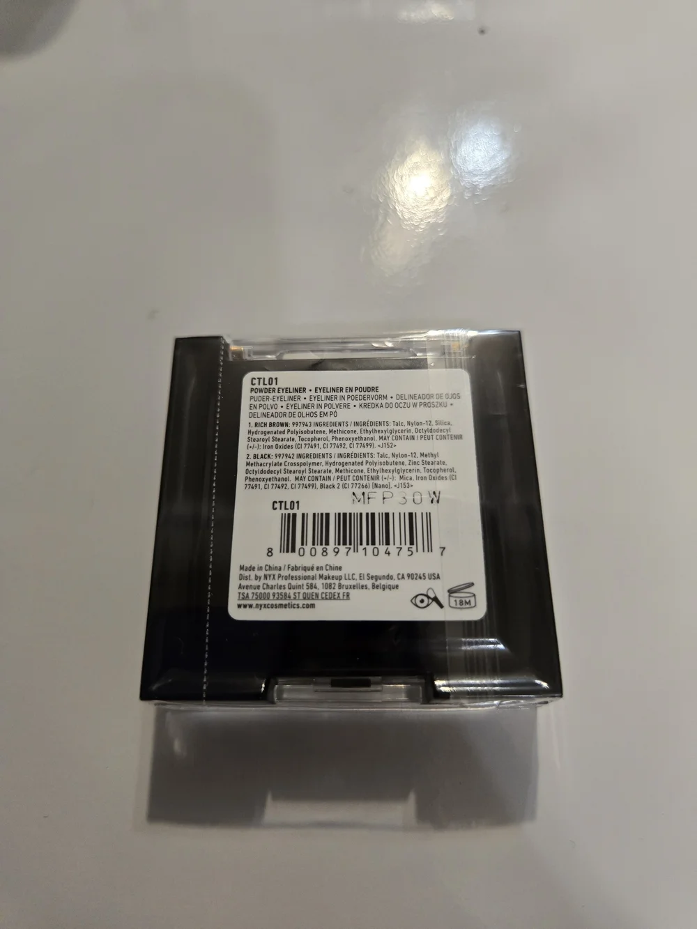 NYX Cake That! Powder Eyeliner Duo — Black & Brown